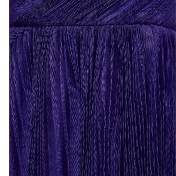 Hutch Xala One Shoulder Tiered Tulle Maxi Dress Size 6 Formal Party Cocktail - Picture 4 of 8